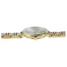 Montre Just Watch Femme bracelet acier inoxydable doré cadran argenté