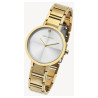 Montre Just Watch Femme bracelet acier inoxydable doré cadran argenté