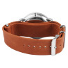 Montre Homme Excellanc bracelet cuir synthétique brun cadran gris
