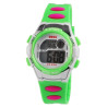 Montre bracelet silicone vert QBos Enfant cadran blanc 36 mm
