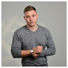 Montre Mixte Just Watch bracelet acier inoxydable gris cadran blanc