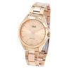 Montre Femme Q&Q bracelet métal doré rose cadran doré rose