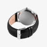 Montre Homme Just Watch bracelet cuir véritable noir cadran noir 41 mm
