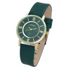 Montre bracelet cuir synthétique vert Femme Adrina cadran vert 32 mm