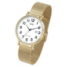 Montre Homme Q&Q bracelet acier inoxydable doré maille milanaise