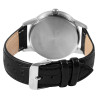 Montre Homme Q&Q bracelet cuir véritable noir cadran bleu