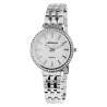 Montre Femme bracelet acier inoxydable argenté Adrina cadran blanc