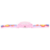 Montre QBos bracelet silicone rose cœur