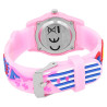 Montre QBos bracelet silicone rose cœur