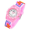 Montre QBos bracelet silicone rose cœur