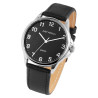 Montre Homme Just Watch bracelet cuir véritable cadran noir