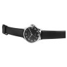 Montre Homme Just Watch bracelet cuir véritable cadran noir