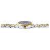 Montre Femme bracelet métal bicolore Akzent cadran noir