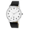 Montre Homme Excellanc bracelet cuir synthétique noir
