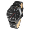 Montre bracelet cuir véritable noir damir Raptor Homme
