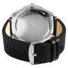 Montre Homme Raptor bracelet cuir véritable noir cadran bleu