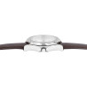 Montre Homme Flair bracelet cuir véritable brun cadran argenté 40 mm