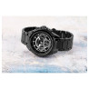 Montre bracelet métal noir Homme Excellanc cadran noir