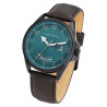 Montre Homme Just Watch bracelet cuir véritable brun nico 42 mm