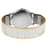 Montre Homme Classique bracelet acier inoxydable cadran blanc