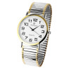 Montre Homme Classique bracelet acier inoxydable cadran blanc