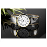 Montre Homme Classique bracelet acier inoxydable cadran blanc