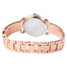 Montre Femme Excellanc bracelet métal doré rose cadran argenté 35 mm