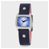 Montre Femme Raptor bracelet cuir véritable cadran bleu