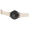 Montre Femme Excellanc bracelet cuir synthétique brun cadran gris 38 mm