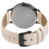 Montre Femme Excellanc bracelet cuir synthétique brun cadran gris 38 mm