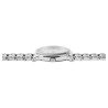 Montre Homme Akzent bracelet métal argenté cadran blanc chiffres arabes