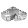 Montre Homme Akzent bracelet métal argenté cadran blanc chiffres arabes