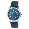Montre Homme Alain Miller bracelet cuir synthétique bleu cadran bleu