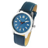 Montre Homme Alain Miller bracelet cuir synthétique bleu cadran bleu