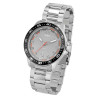 Montre Homme Just Watch bracelet acier inoxydable argenté cadran gris