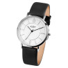 Montre Just Watch noir cadran blanc