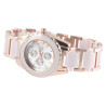 Montre Femme Akzent bracelet métal blanc cadran argenté
