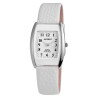 Montre Akzent Femme bracelet cuir synthétique blanc cadran blanc