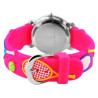 Montre Enfant Excellanc bracelet silicone rose motifs tennis