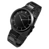 Montre Femme Just Watch bracelet acier inoxydable noir cadran noir 42 mm