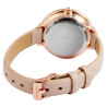 Montre Femme Excellanc bracelet cuir synthétique beige cadran doré pailleté 34 mm