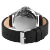 Montre Homme bracelet cuir véritable noir Raptor cadran crème