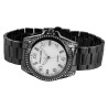 Montre bracelet métal noir Excellanc Femme cadran argenté 39 mm