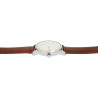 Montre Homme Excellanc bracelet cuir synthétique brun finition bicolore