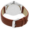 Montre Homme Excellanc bracelet cuir synthétique brun finition bicolore