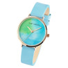 Montre Just Watch bracelet cuir véritable bleu Femme cadran bleu 34 mm Arielle