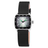 Montre Raptor Femme bracelet cuir véritable noir cadran vert