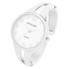 Montre Femme bracelet métal argenté montre jonc 36 mm Excellanc