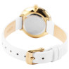 Montre Just Watch bracelet cuir véritable blanc Femme cadran blanc 30 mm