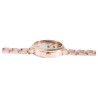 Montre Femme Raptor bracelet acier inoxydable doré rose cadran blanc
